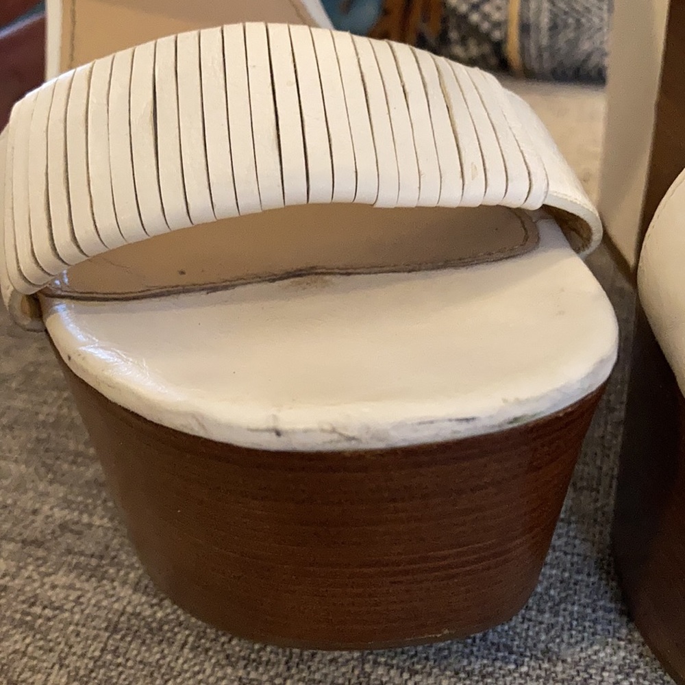 Via spiga sz 10 white/wood platform - Picture 8 of 12
